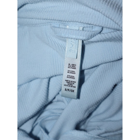 SKIMS Soft Lounge Short Sleep Set Women Small Blue Ribbed Stretch Two Piece EUC - Picture 4 of 4